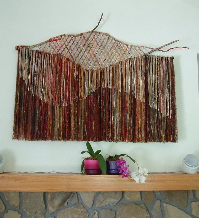 Fiber wall hanging